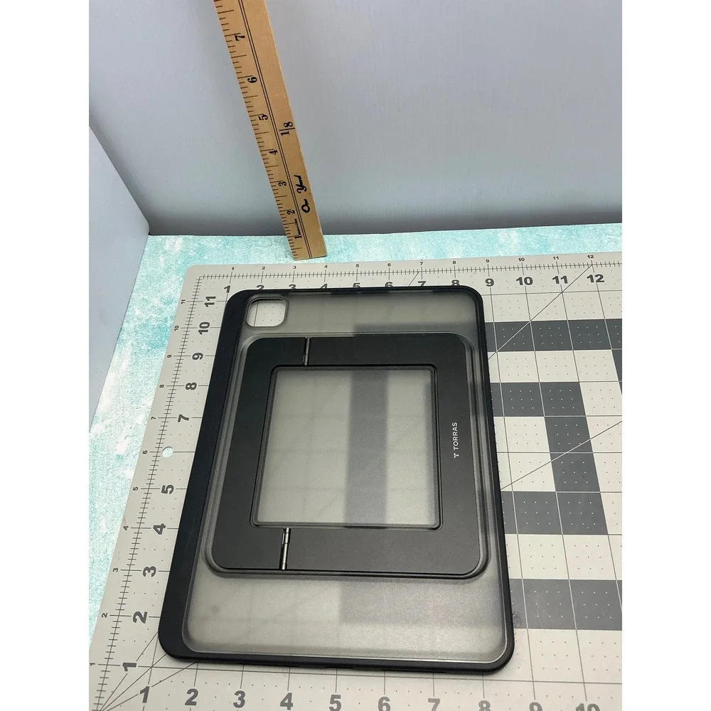 Torras Magnetic Kickstand Case for iPad Pro 11 Air 4 5 Pencil Holder‎ Black Gray